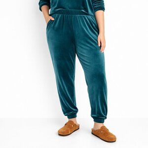 Old Navy Teal Velour Jogger Pants Size XXL